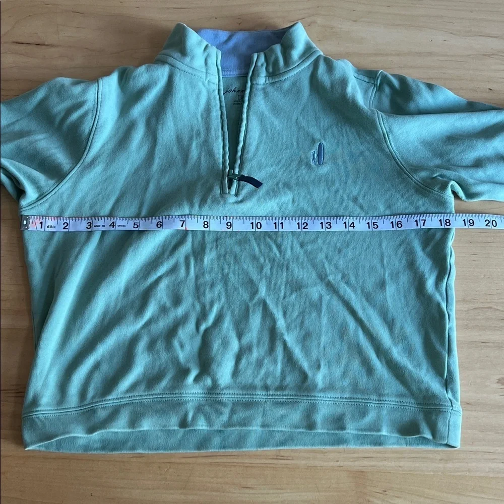 johnnie-O Teal Zip-Up Sweater